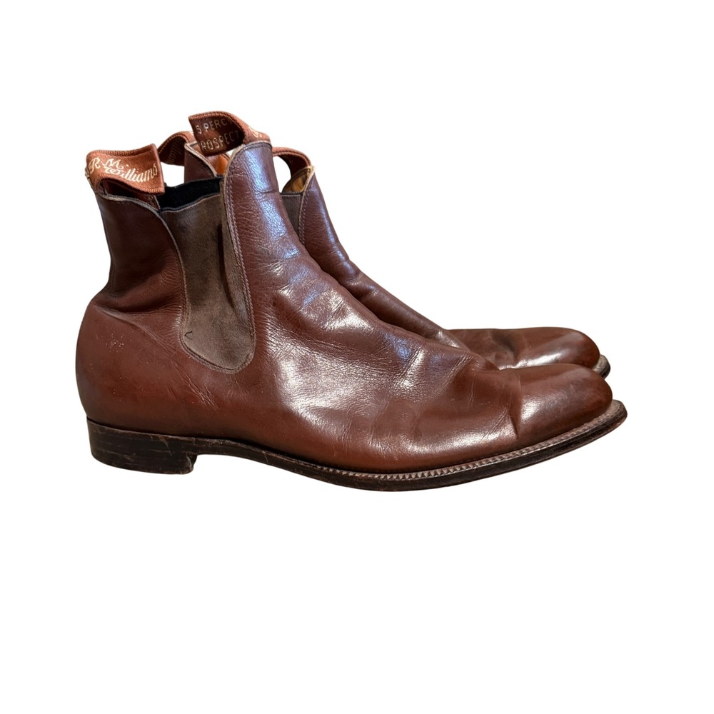 RM Williams Craftsman Boots 11D Brown Leather Good‎ Chisel Toe Australian